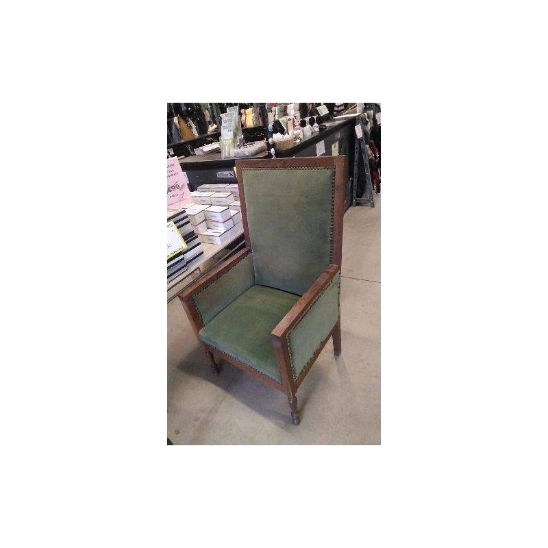 FAUTEUIL BOIS TISSU EN L’ETAT