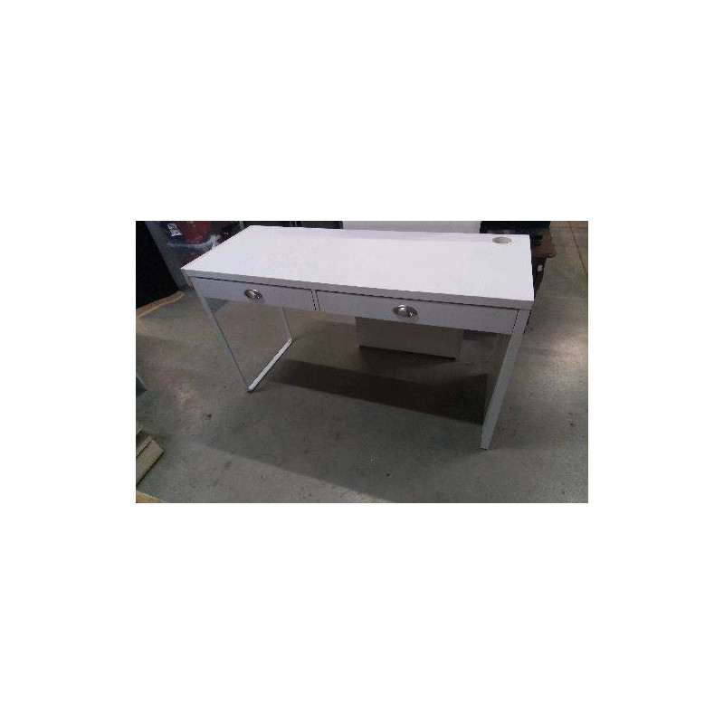 BUREAU BLANC 2 TIROIRS