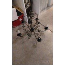 LUSTRE METAL 5 BRANCHES 