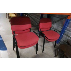 CHAISE D\'ACCUEIL ROUGE 
