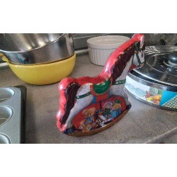 DECO BOITE METAL - CHEVAL 