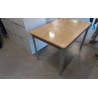 TABLE BOIS / METAL 119X79CM