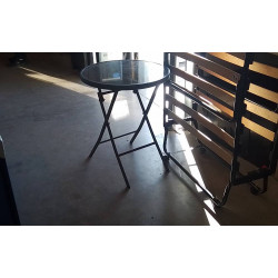 TABLE PLIANTE RONDE METAL...