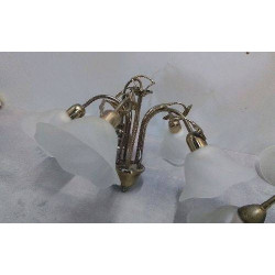 LUSTRE DORE 5 BRANCHES 