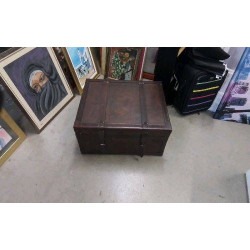 MALLE BOIS ET CUIR EN...