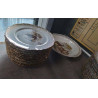 ASSIETTES A GIBIER + PLAT PORCELAINE 