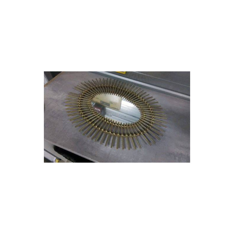 MIROIR OVALE ROTIN EN LETAT 