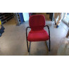 FAUTEUIL D’ATTENTE ROUGE