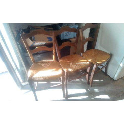 CHAISE PAILLEE 2 BARRES...