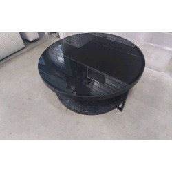 TABLE BASSE RONDE - METAL...