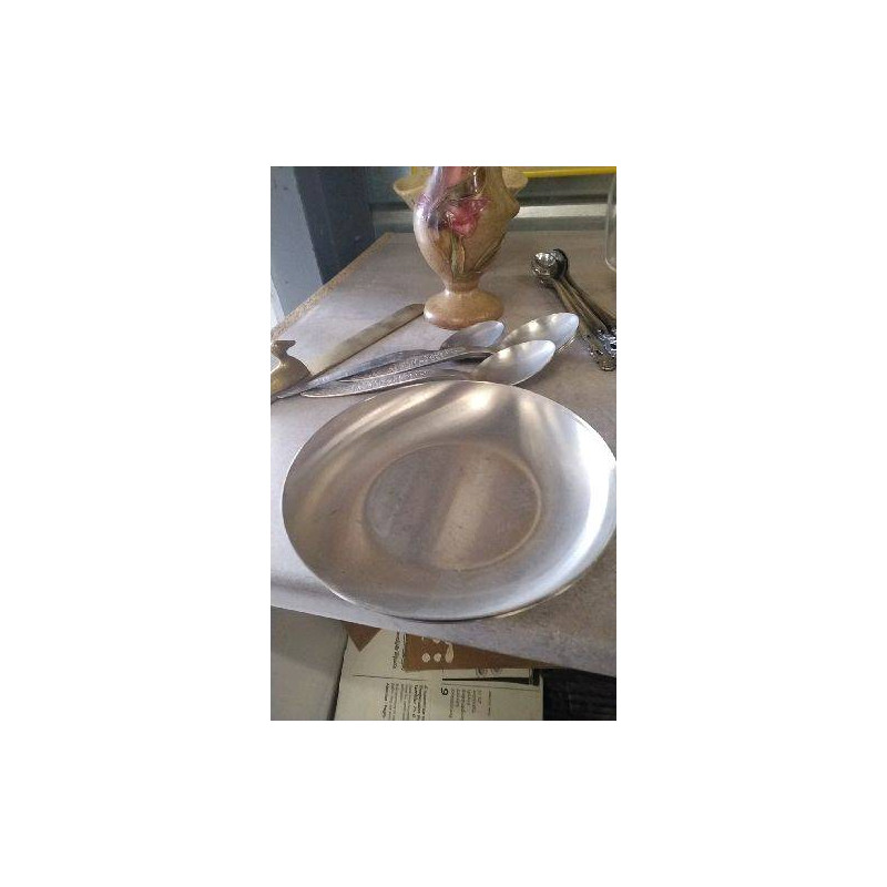 ASSIETTE INOX X2
