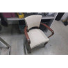 FAUTEUIL CUIR BOIS 