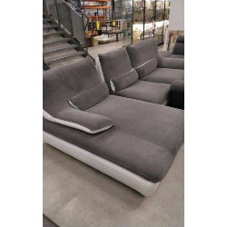 CANAPE D’ANGLE GRIS BLANC /...