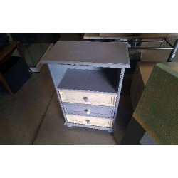 MEUBLE PEINT 3 TIROIRS 