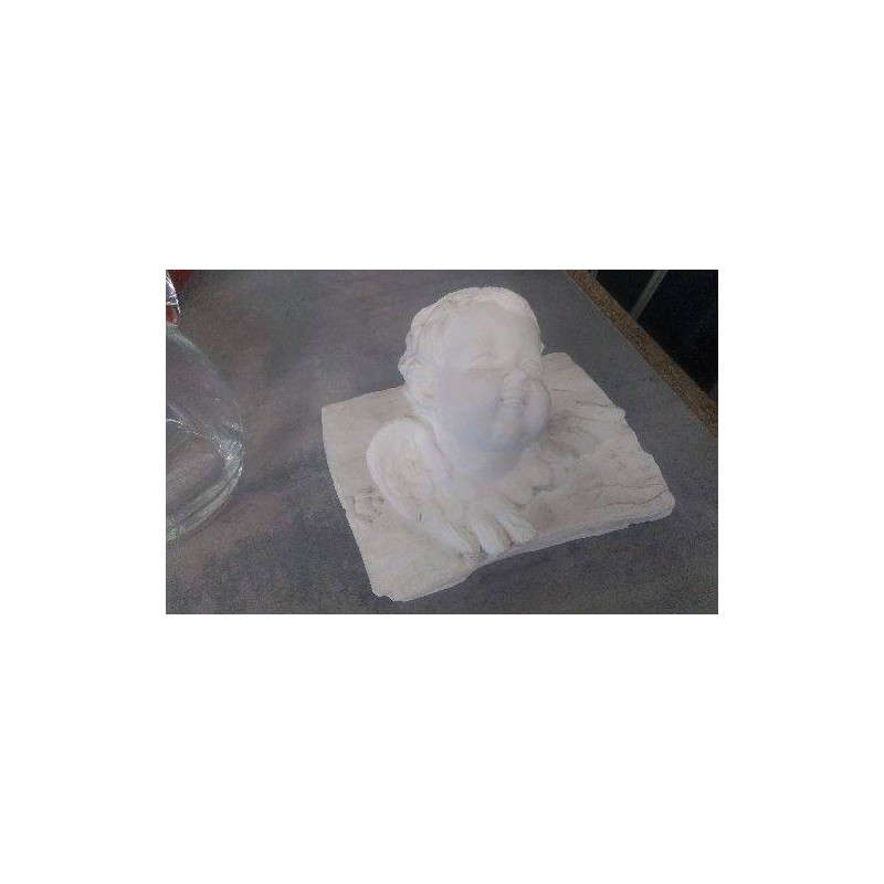 DECO TETE ANGE PLATRE