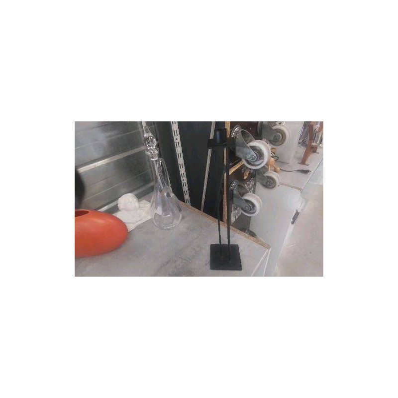 BOUGEOIR HAUT METAL  NOIR