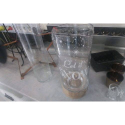 BOCAL VERRE GM SUR BOIS