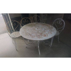 SALON DE JARDIN FER + 4...