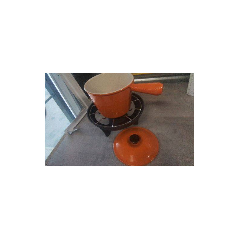 CAQUELON FONTE + BRULEUR FONDUE - LE CREUSET