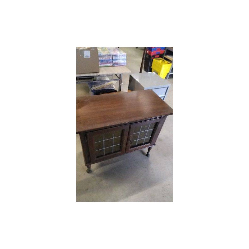 MEUBLE BAR A ROULETTES 2 PORTES 