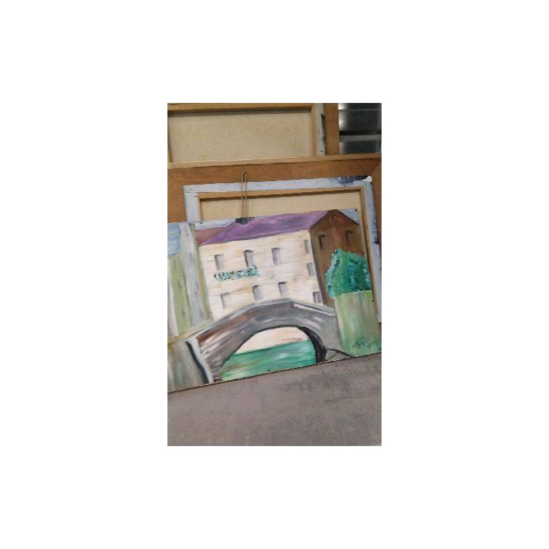 TOILE PEINTE PONT