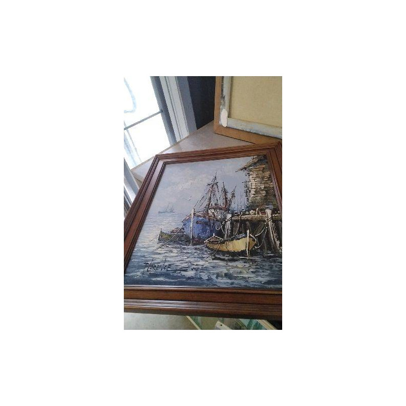 PEINTURE BATEAUX SIGNE FLORENCE