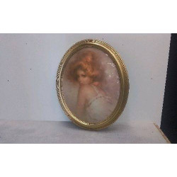 CADRE OVALE DORE HELCA 