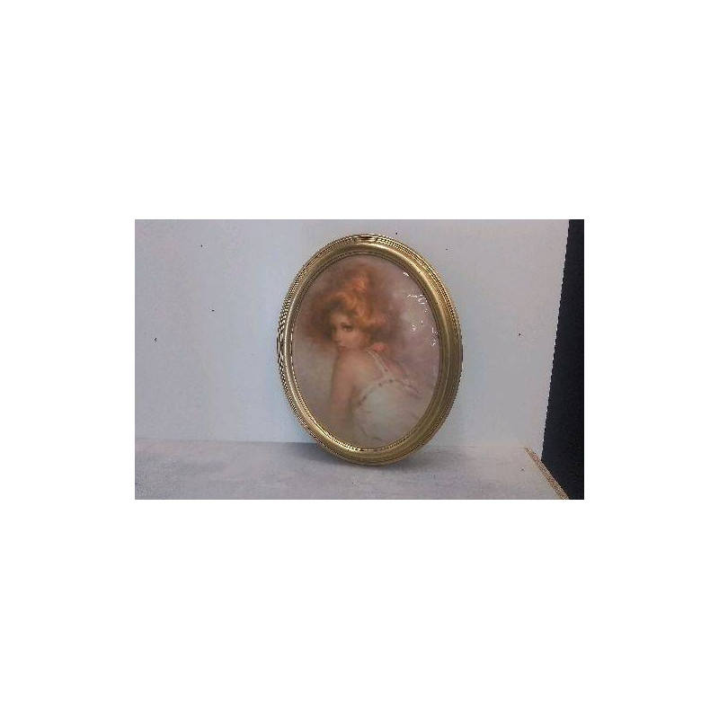 CADRE OVALE DORE HELCA 