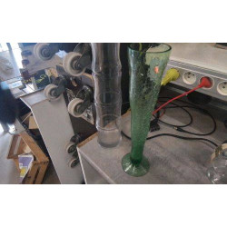 VASE CRAQUELÉ VERT
