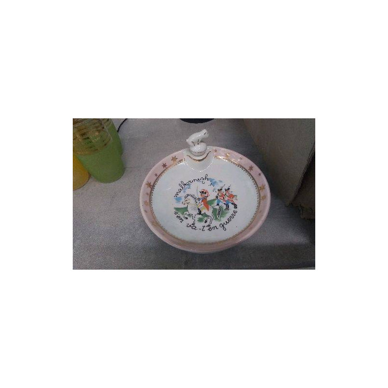 ASSIETTE ENFANT MALBOROUGH - ANCIENNE / PORCELAINE 