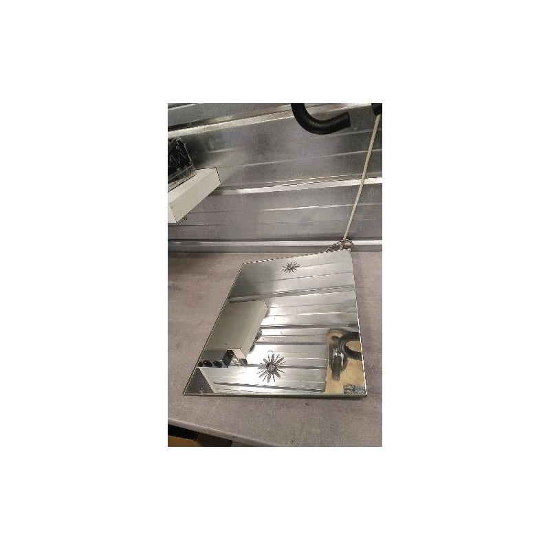 MIROIR VERRE BISEAUTÉ- ANCIEN 