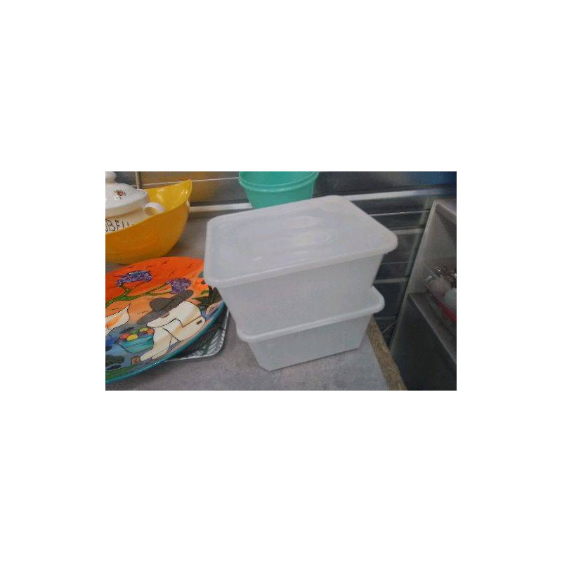 BOITE CARREE PLASTIQUE  X2