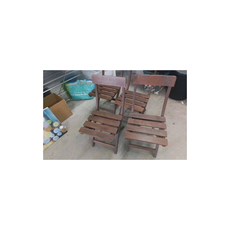 CHAISE PLIANTE  BOIS TECK