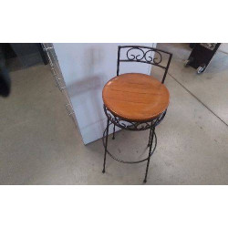 TABOURET FER FORGE