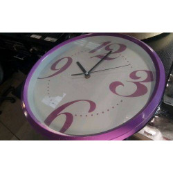HORLOGE MURALE VIOLETTE 