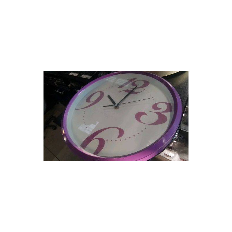 HORLOGE MURALE VIOLETTE 