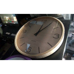 HORLOGE MURALE IMITATION BOIS