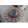 MIROIR VINTAGE ROSACE ROTIN