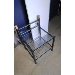 CHEVET METAL - VERRE