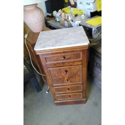 CHEVET 3 TIROIRS - 1 TRAPPE...