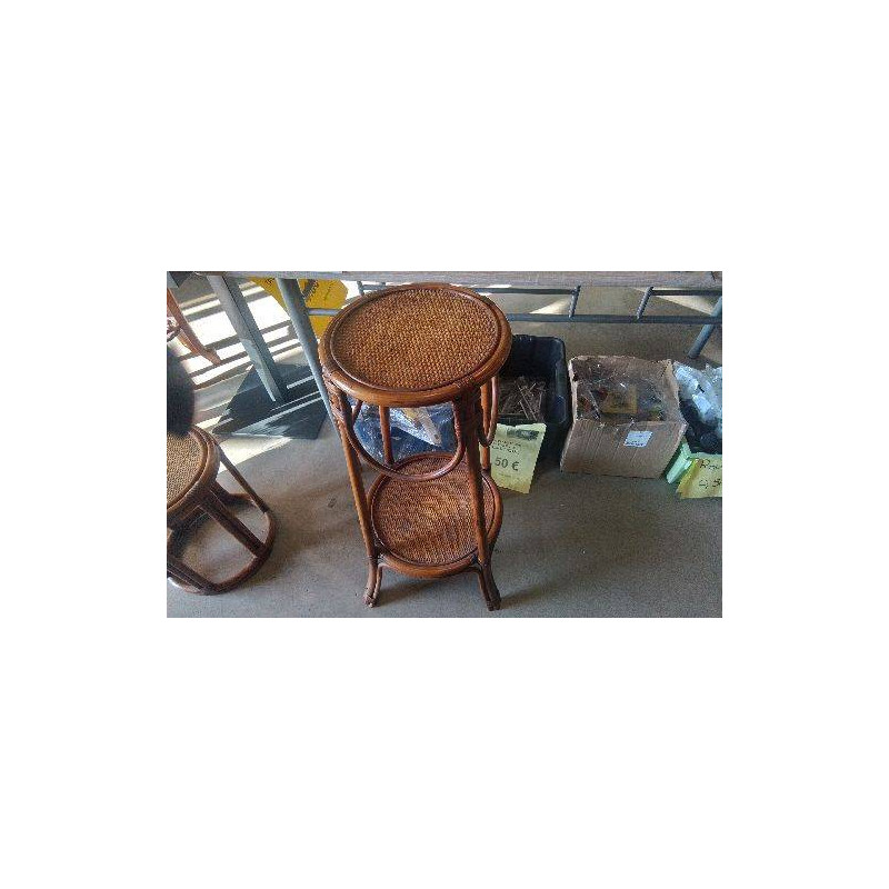 PORTE POT ROTIN ( H74CM)