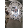 MIROIR OVALE GRIS 