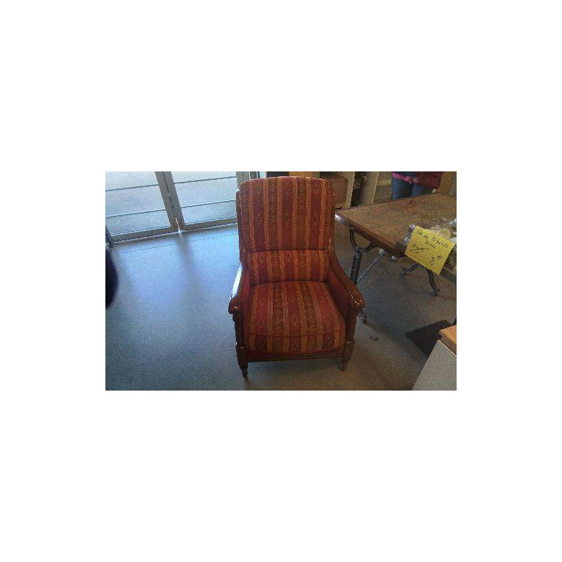 FAUTEUIL BOIS TISSU