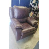 FAUTEUIL CUIR MARRON 
