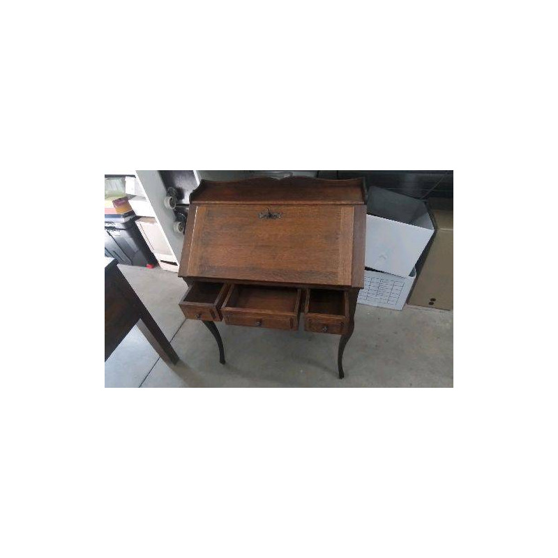 SECRETAIRE 3 TIROIRS CHENE 