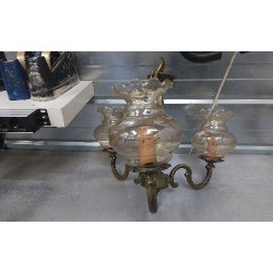 LUSTRE 3 BRANCHES LAITON 