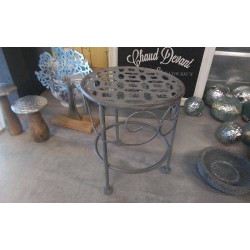 PORTE POT FER GRIS PM 