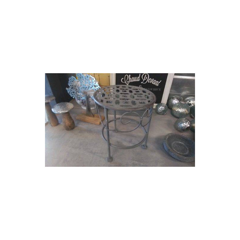 PORTE POT FER GRIS PM 