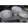 SERVICE DE TABLE ST AMAND FLEURS BLEUES 