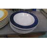 ASSIETTES CREUSES BLEUES X6